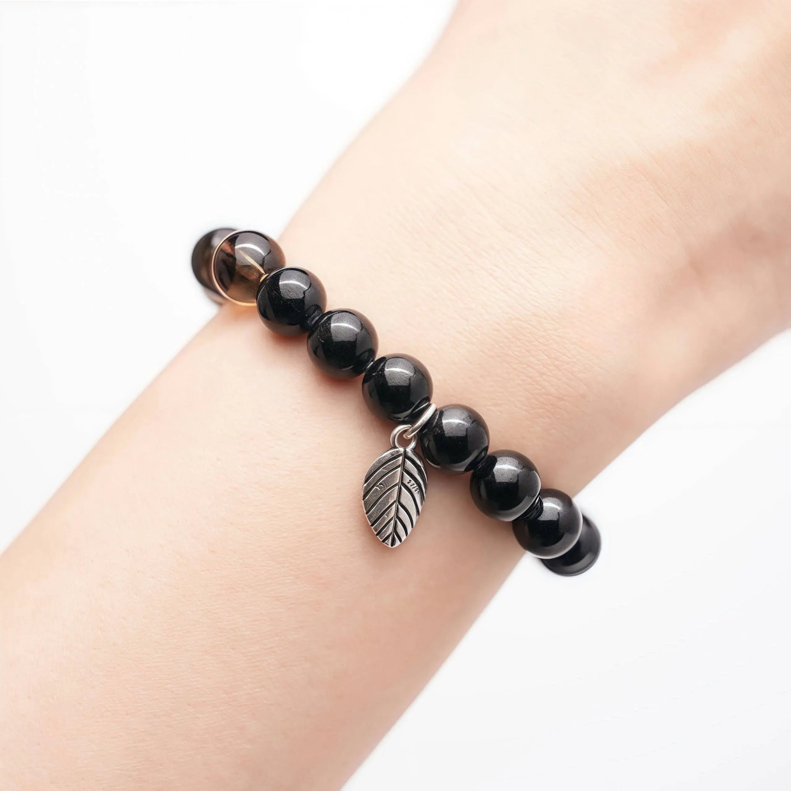 Black Tourmaline Smoky Quartz Bracelet – Enchanted Night