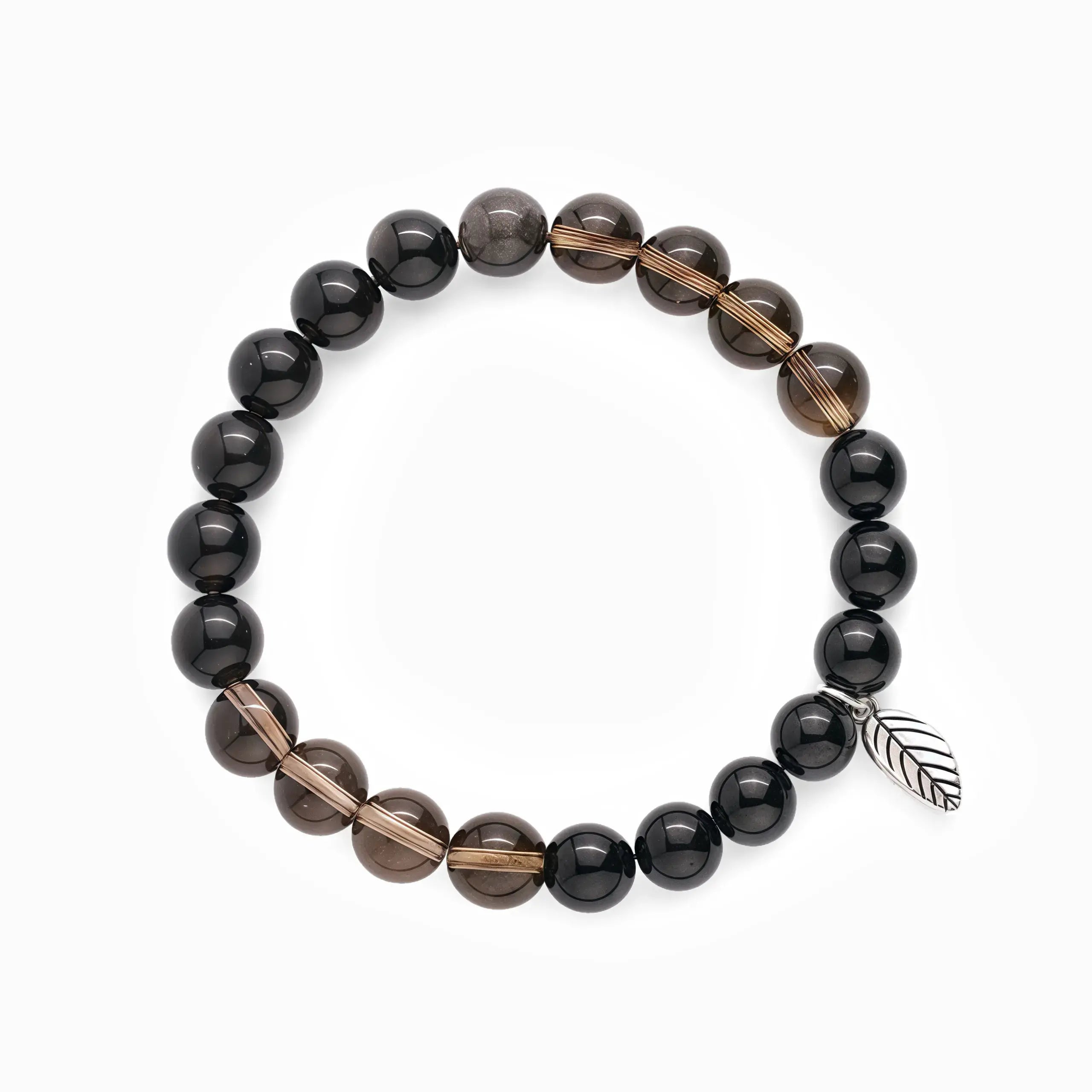 Black Tourmaline Smoky Quartz Bracelet – Enchanted Night