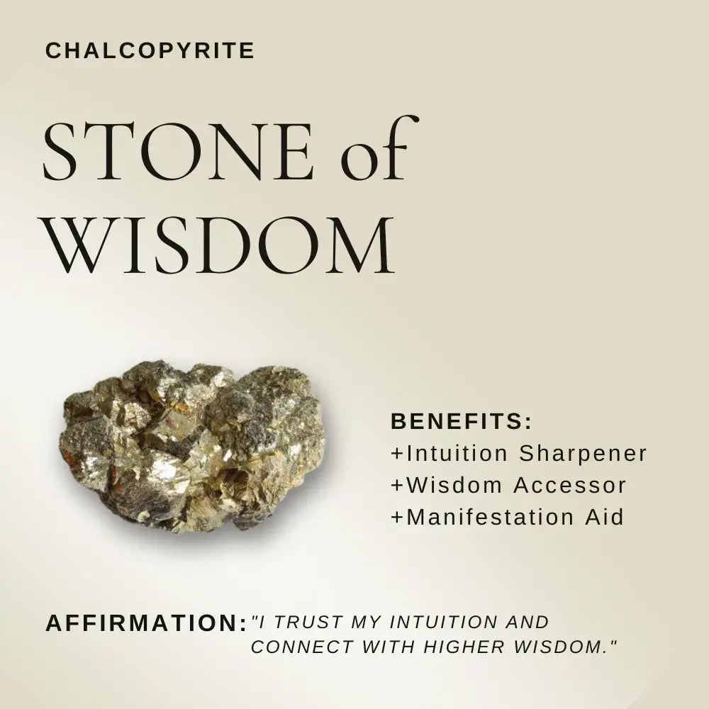 Mini Chalcopyrite Cluster Plant – Handmade Spiritual Gift & Desk Decor