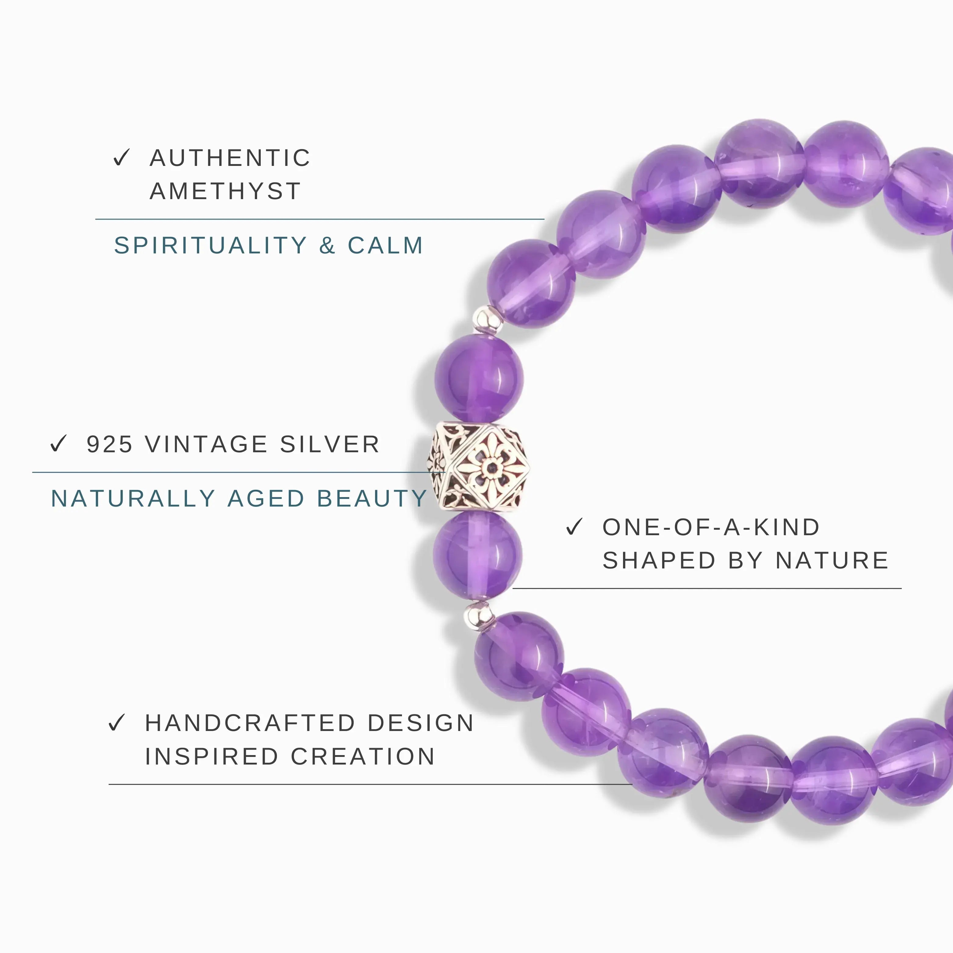 Amethyst Bracelet - Celestial Grace
