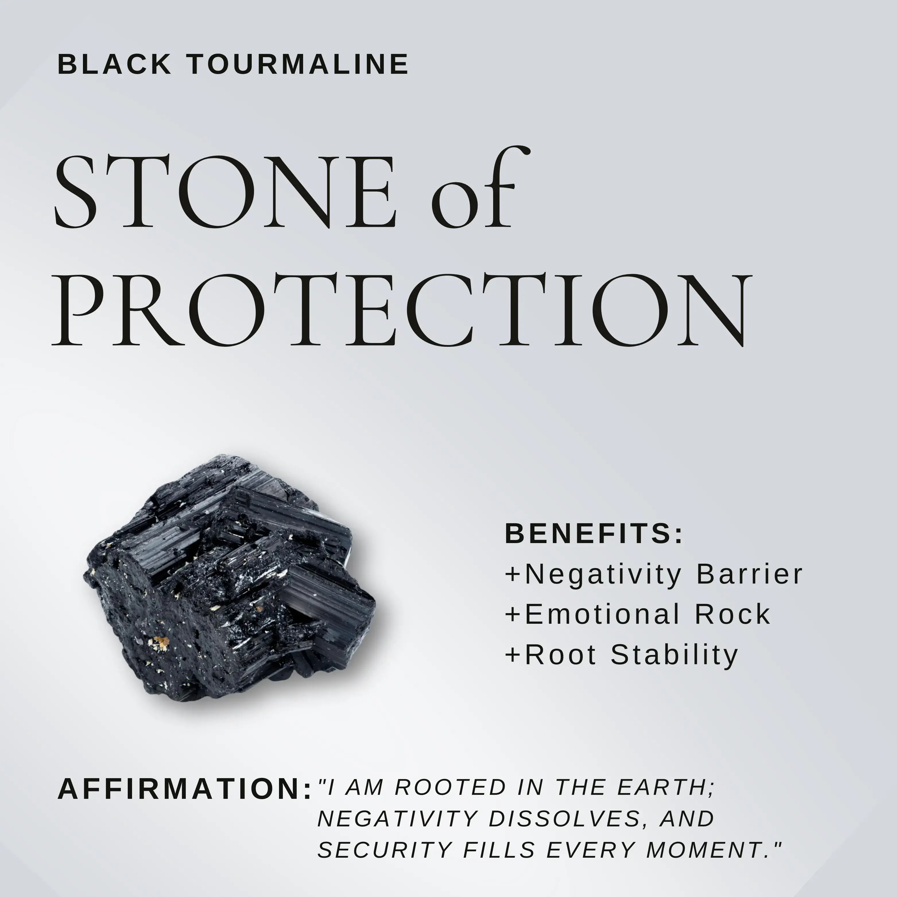 Mini Black Tourmaline Cluster Plant – Handmade Spiritual Gift & Desk Decor