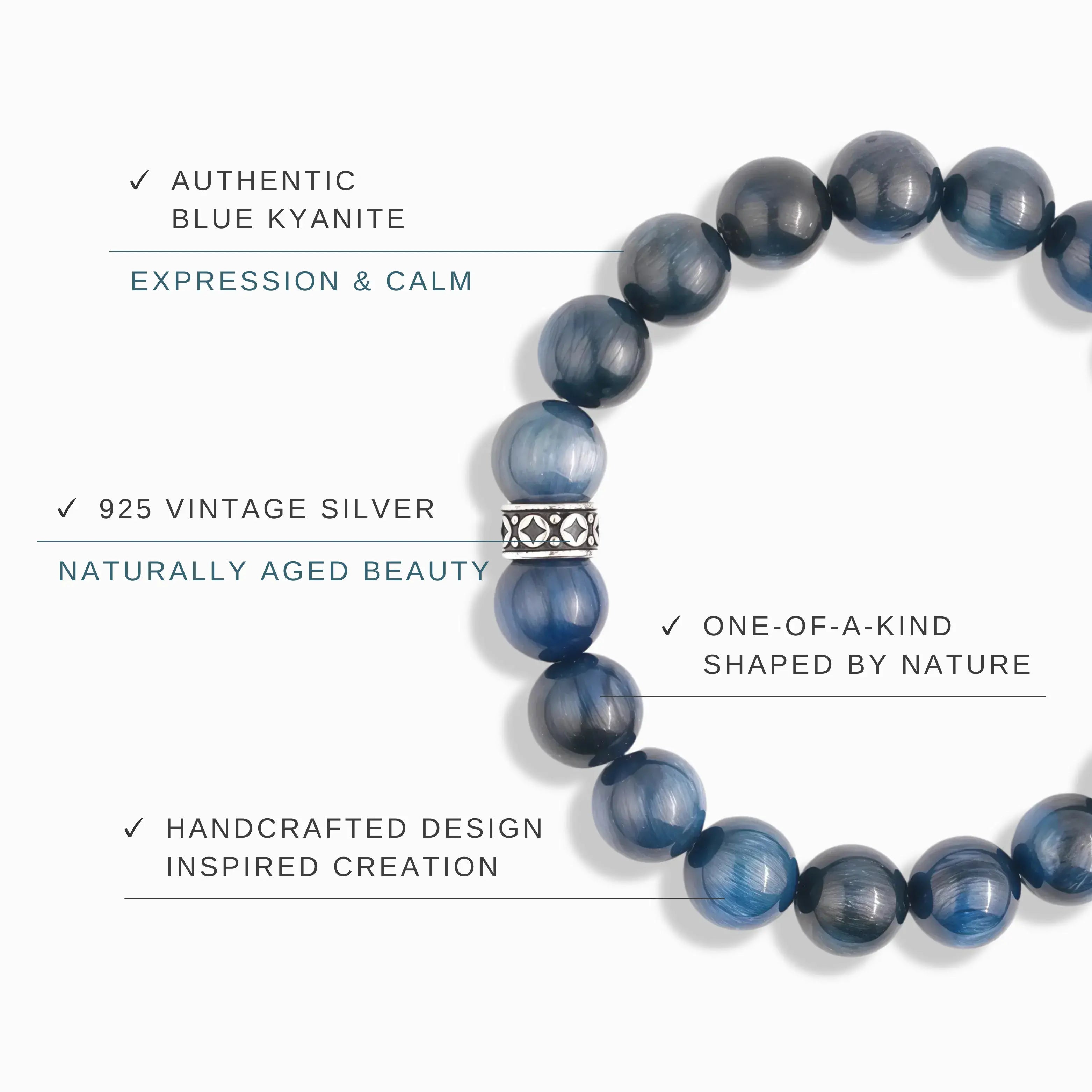 Blue Kyanite Bracelet - Midnight Mysteries
